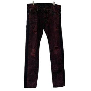 True Religion Rocco Distressed Relaxed Skinny Jeans Men's